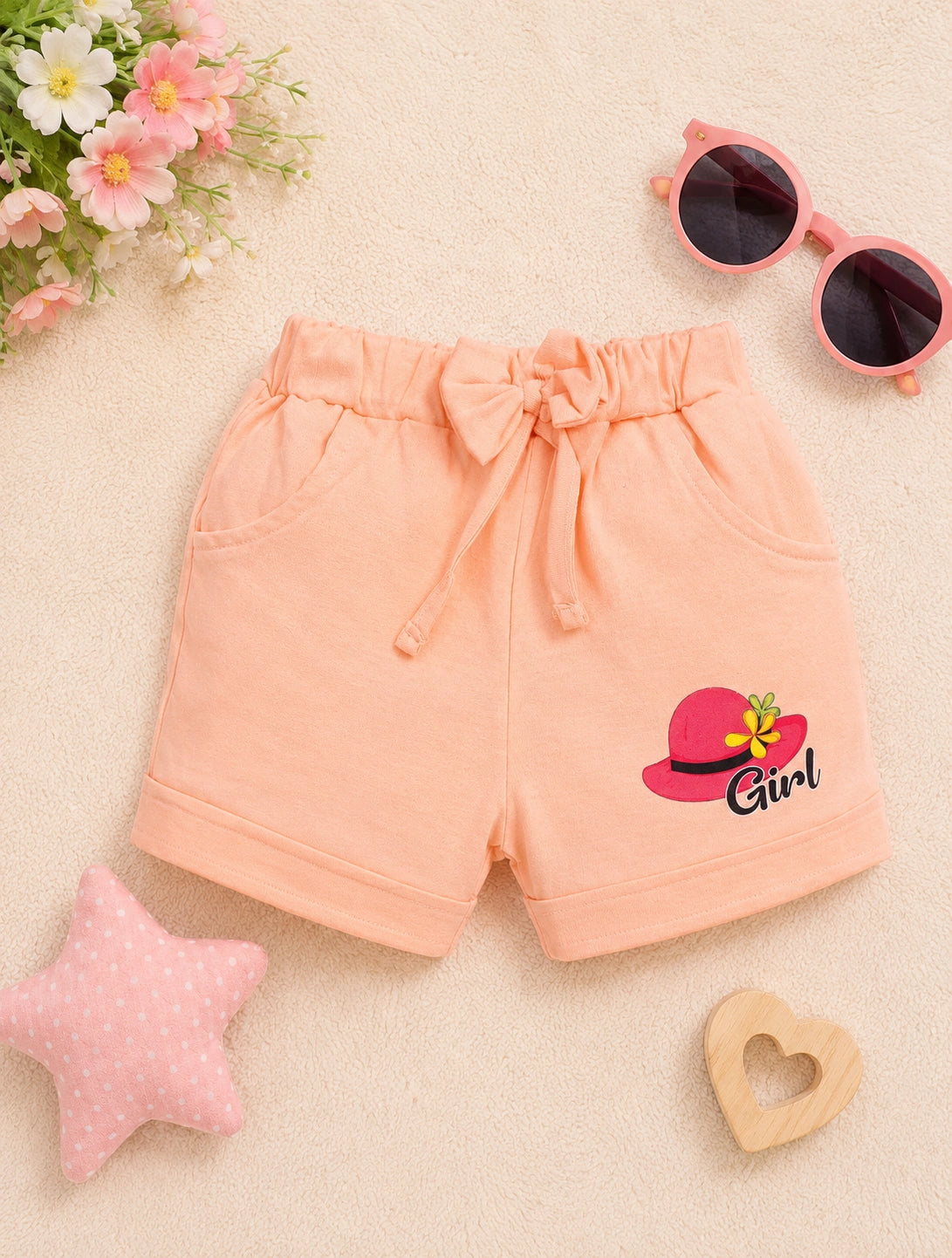 Classy Aqua Blue Cotton T-Shirt & Shorts Set
