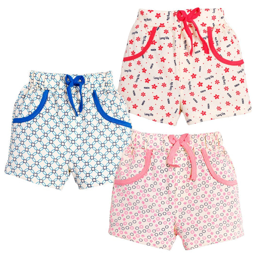 Printed Cotton Shorts – Pack of 3