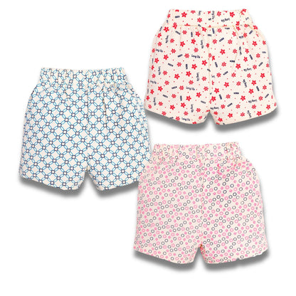 Printed Cotton Shorts – Pack of 3