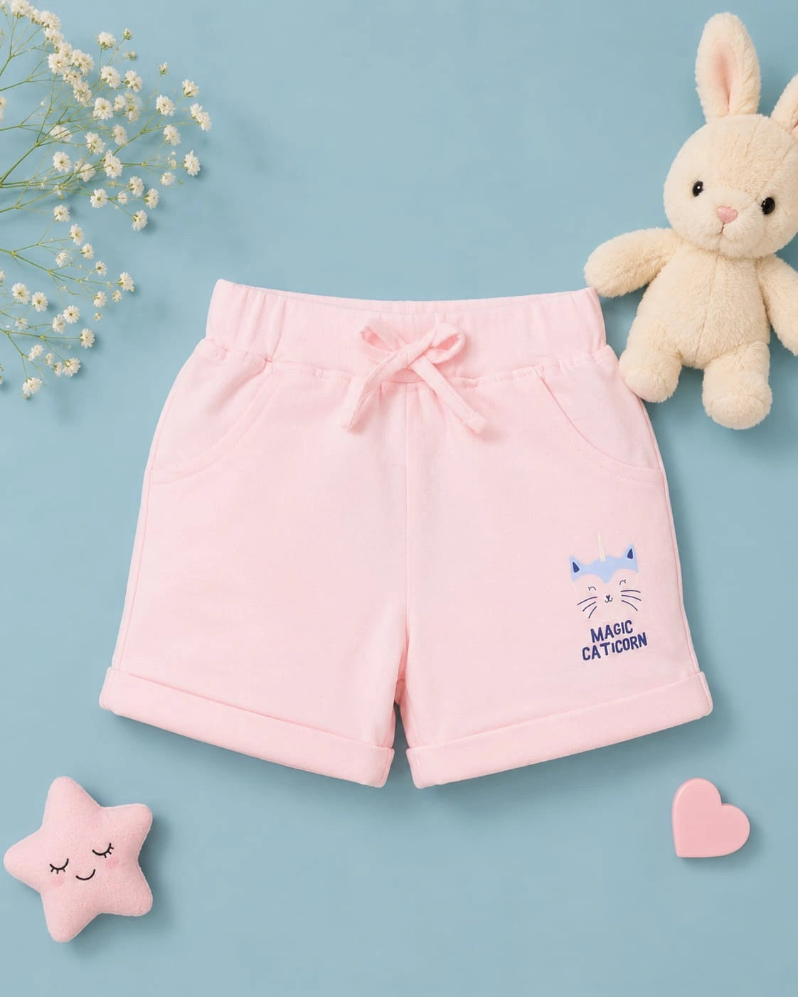 Magic Caticorn Pink T-Shirt & Shorts Set