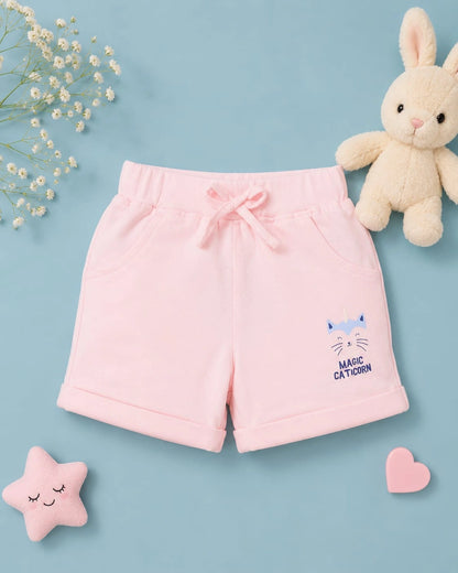 Magic Caticorn Pink T-Shirt & Shorts Set