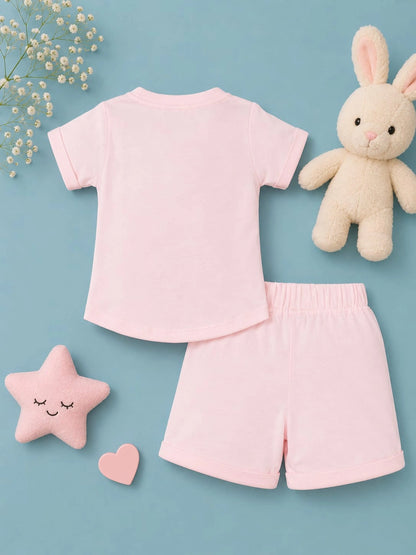 Magic Caticorn Pink T-Shirt & Shorts Set