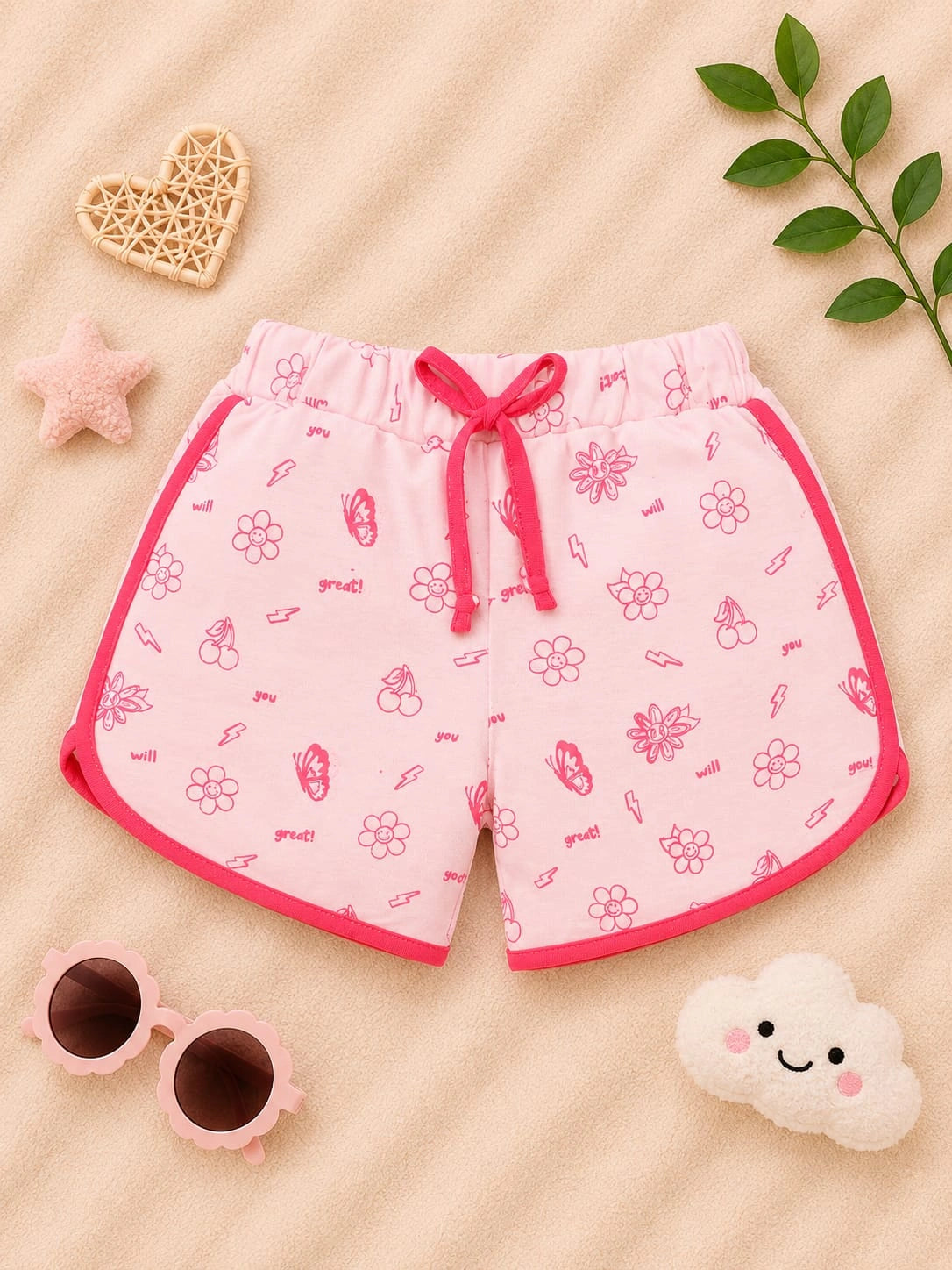 Fun Printed Cotton Shorts – Pack of 3
