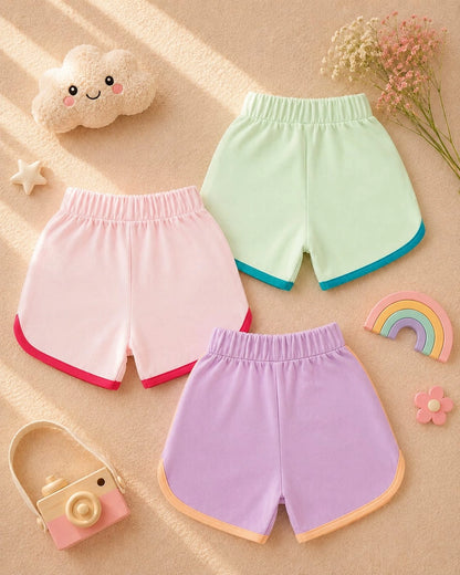 Happy & Playful Cotton Shorts – Pack of 3