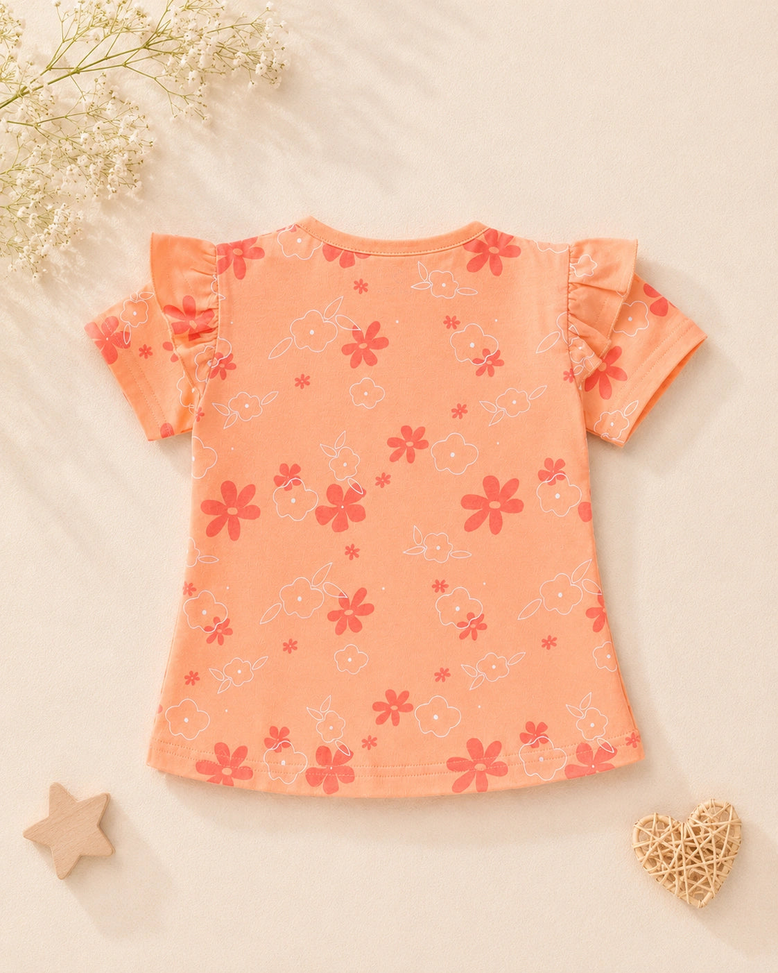 Pretty Prints Girls’ Cotton T-Shirt – Pack of 3