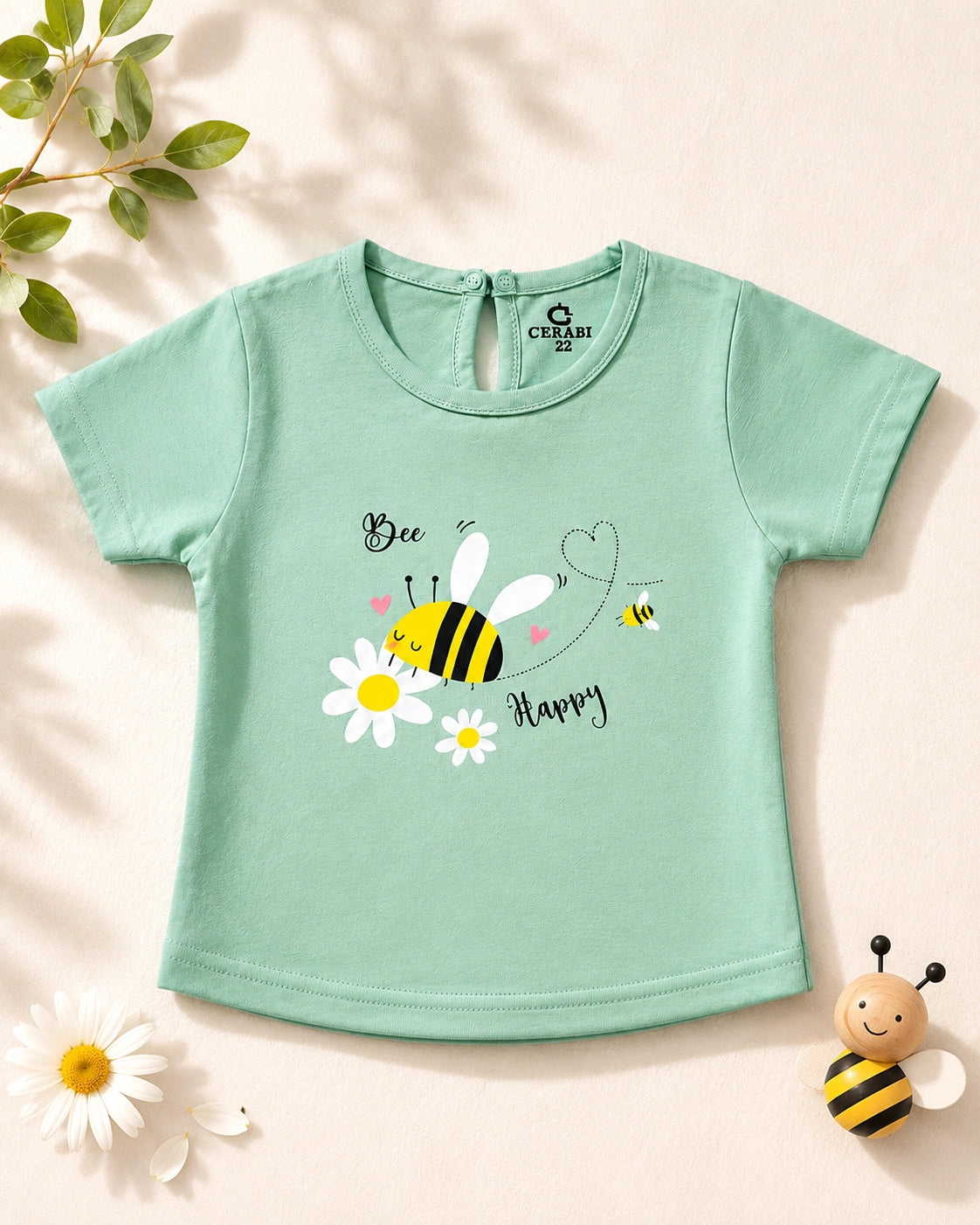 Happy Little Moments Girls’ Cotton T-Shirt – Pack of 3