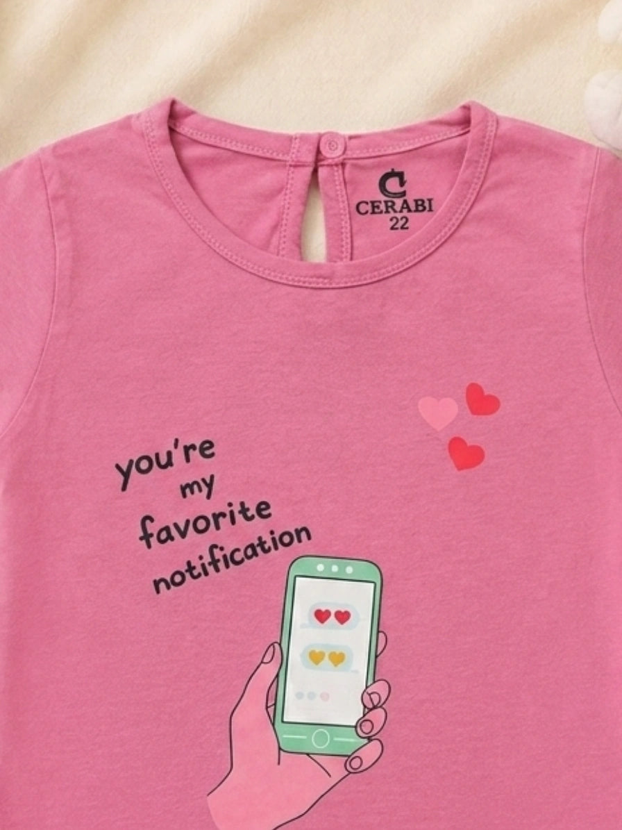 Happy Little Moments Girls’ Cotton T-Shirt – Pack of 3