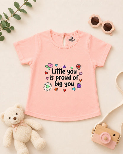 Happy Little Moments Girls’ Cotton T-Shirt – Pack of 3
