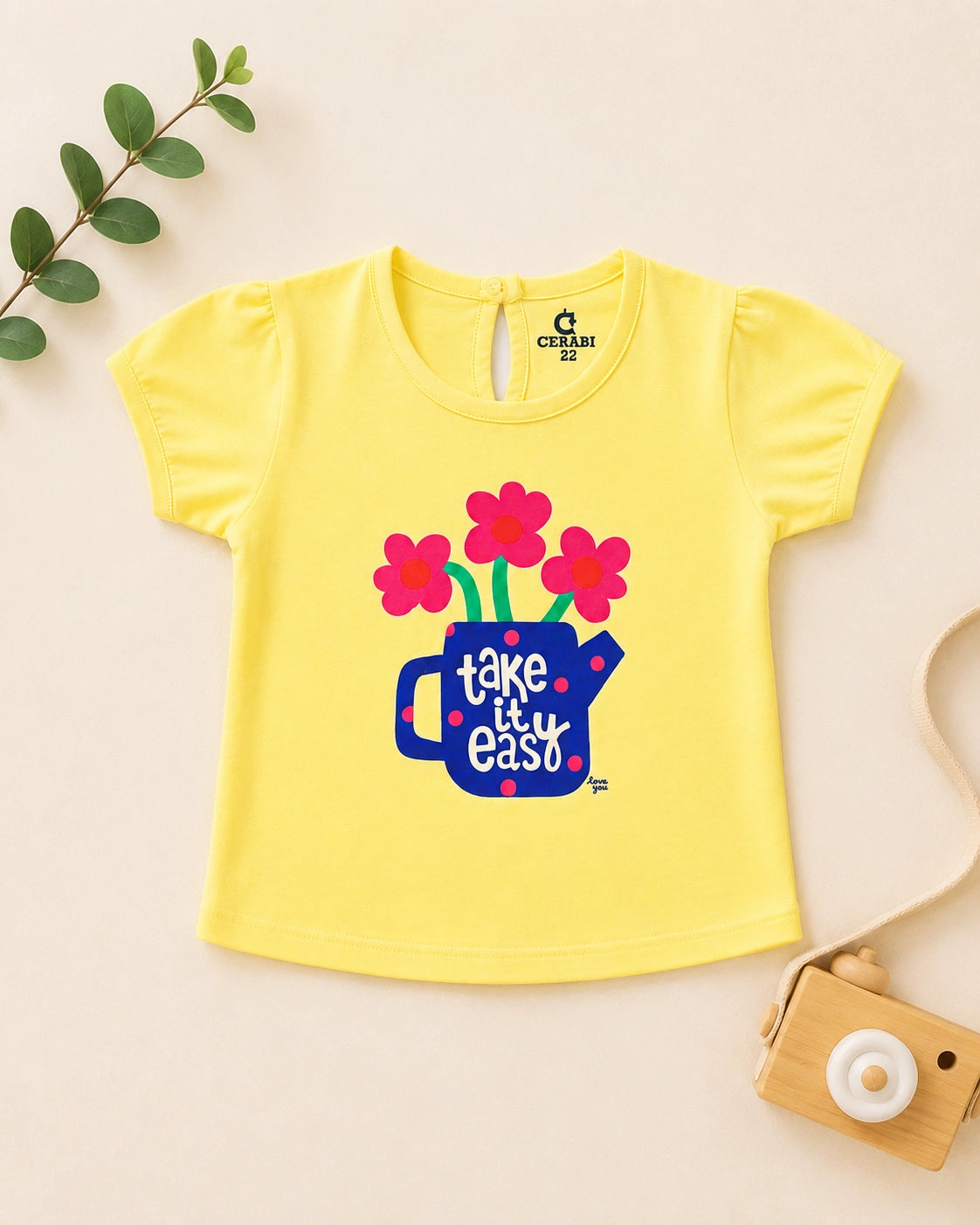 Happy Little Moments Girls’ Cotton T-Shirt – Pack of 3